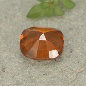 Grenat Hessonite Orange moyen naturelle Coussin, 1.60 ct, VS-SI