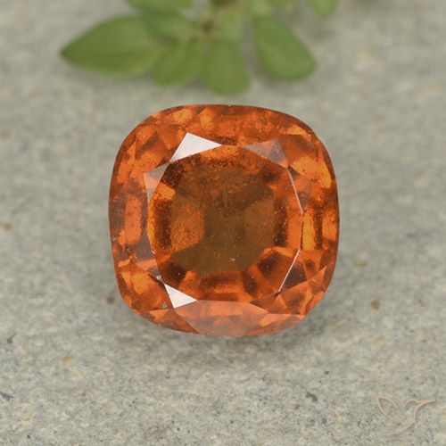 1.92ct Naturel Orange foncé Grenat Hessonite, Coussin, VS-SI