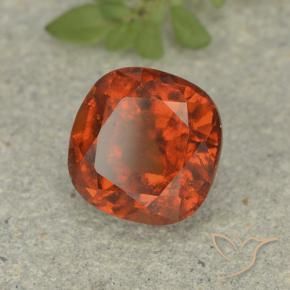 Grenat Hessonite Orange foncé naturelle Coussin, 1.92 ct, VS-SI