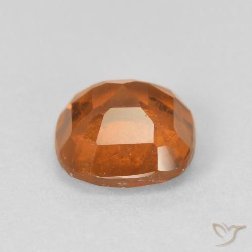 Grenat Hessonite Orange foncé naturelle Coussin, 1.83 ct, VS-SI