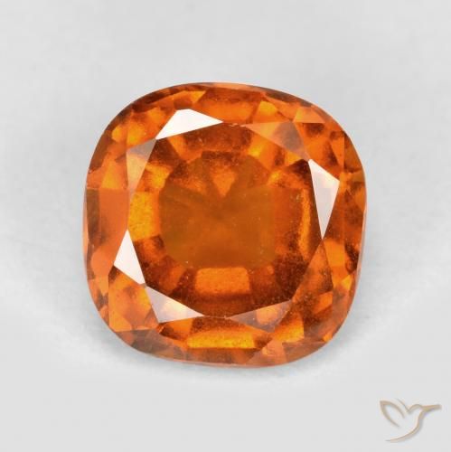 Grenat Hessonite Orange moyen naturelle Coussin, 1.79 ct, VS