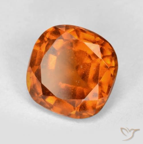 Grenat Hessonite Orange moyen naturelle Coussin, 1.79 ct, VS
