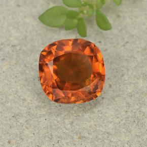 Grenat Hessonite Orange naturelle Coupe coussin, 1.54 ct, VS-SI