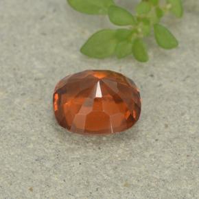 Grenat Hessonite Orange naturelle Coupe coussin, 1.54 ct, VS-SI