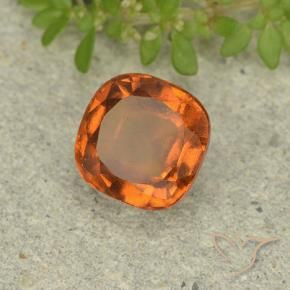 Grenat Hessonite Orange moyen naturelle Coussin, 1.78 ct, VVS-VS