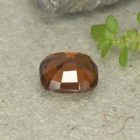 Grenat Hessonite Orange foncé naturelle Coussin, 1.60 ct, VS