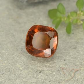 Grenat Hessonite Orange moyen-foncé naturelle Coussin, 1.81 ct, VVS-VS