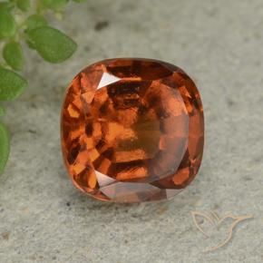 Grenat Hessonite Orange moyen naturelle Coussin, 1.94 ct, VS