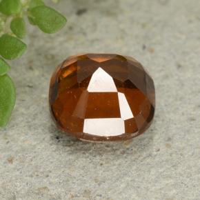 Grenat hessonite orange naturelle coupe coussin, 1,95 ct, VVS-VS