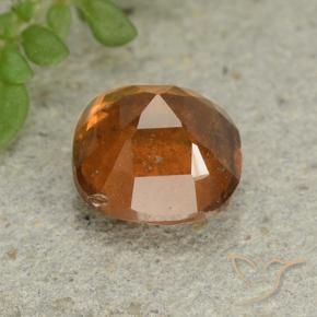 Grenat Hessonite Orange foncé naturelle Coussin, 1.88 ct, VS-SI