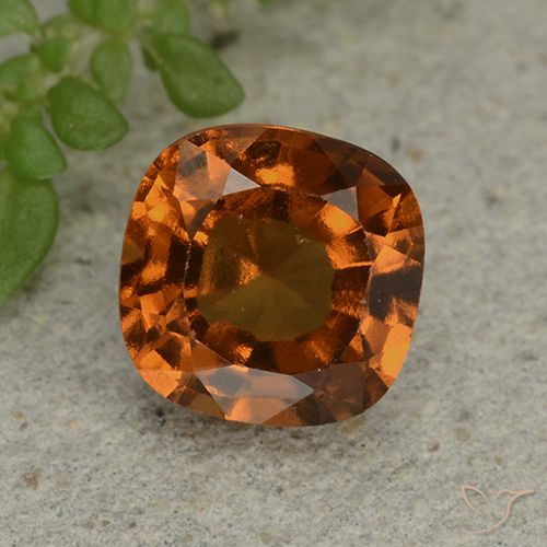 1.84ct Naturel Orange foncé Grenat Hessonite, Coussin, VVS-VS