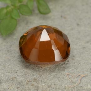 Grenat Hessonite Orange foncé naturelle Coussin, 1.84 ct, VVS-VS