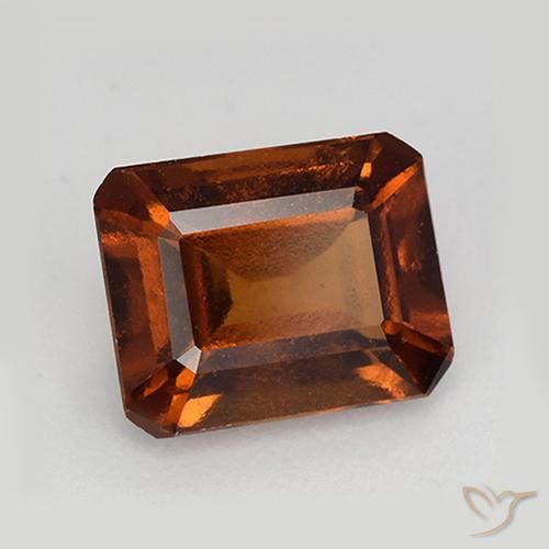 Grenat Hessonite Orange foncé naturelle Octogone / coupe Émeraude, 2.33 ct, VS