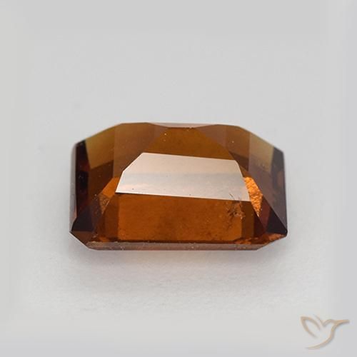 Grenat Hessonite Orange foncé naturelle Octogone / coupe Émeraude, 2.33 ct, VS