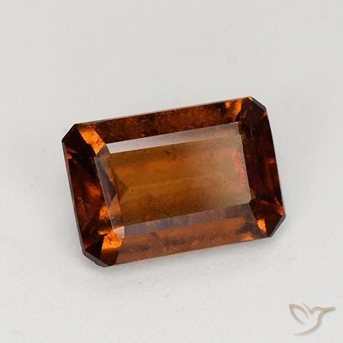 Grenat Hessonite Orange foncé naturelle Octogone / coupe Émeraude, 1.92 ct, VS