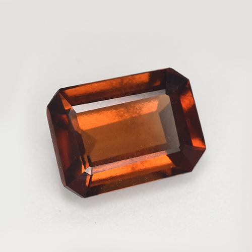 Grenat hessonite orange naturelle taille émeraude, 2,23 ct, VVS-VS
