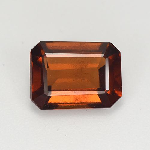 Grenat hessonite orange naturelle taille émeraude, 2,23 ct, VVS-VS