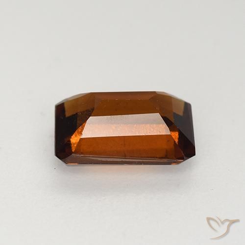 Grenat Hessonite Orange foncé naturelle Octogone / coupe Émeraude, 1.95 ct, VS