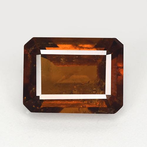 Grenat Hessonite Orange foncé naturelle Taille émeraude, 4.33 ct, VS-SI