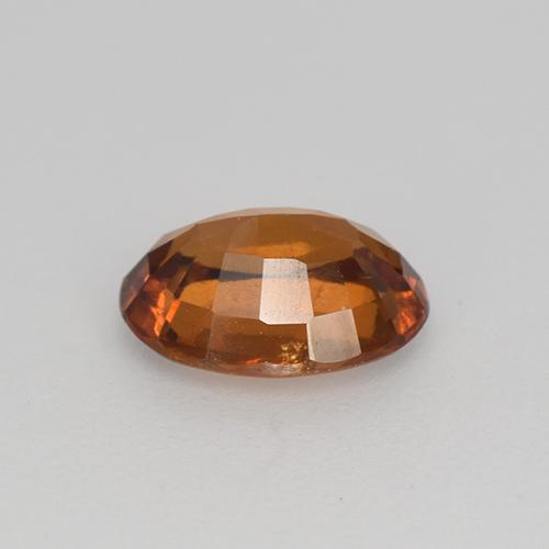 Grenat hessonite orange naturelle coupe ovale, 1,27 ct, VS