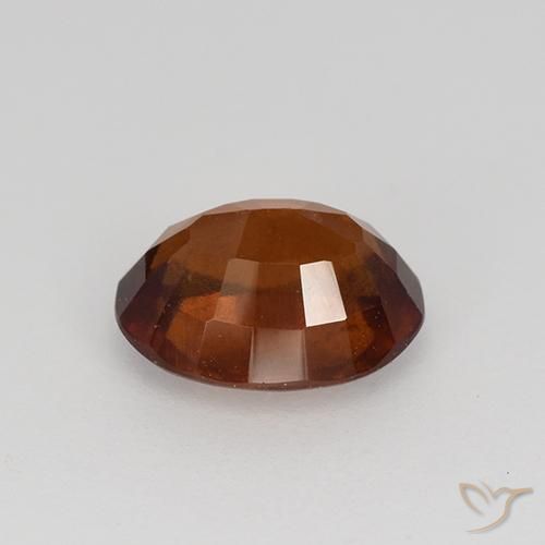 Grenat Hessonite Marron chaud naturelle ovale, 1.56 ct, VS