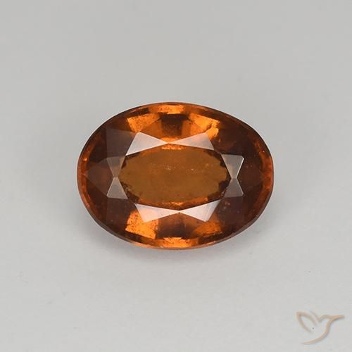 1.60ct Naturel Brun pain d'épices Grenat Hessonite, ovale, VS