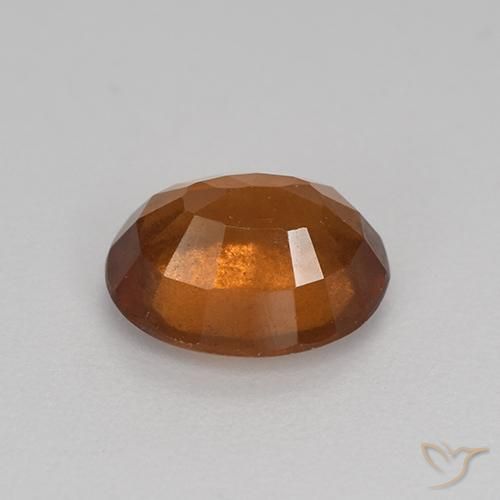 Grenat Hessonite Orange foncé naturelle ovale, 1.91 ct, VS-SI