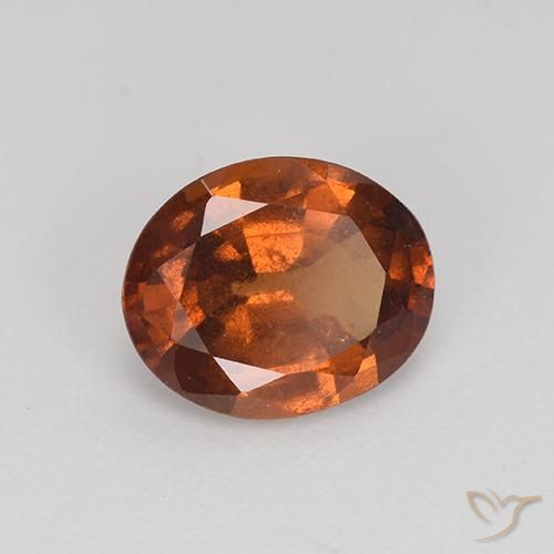 Grenat Hessonite Brun pain d'épices naturelle ovale, 2.21 ct, VS-SI