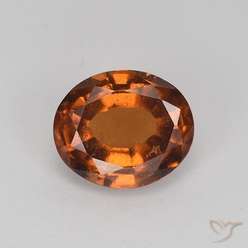 1.86ct Naturel Brun orangé Grenat Hessonite, ovale, VS-SI