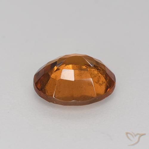 Grenat Hessonite Brun orangé naturelle ovale, 1.86 ct, VS-SI