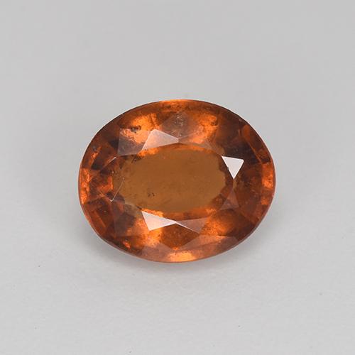 Grenat hessonite marron naturelle coupe ovale, 2,26 ct, VS-SI