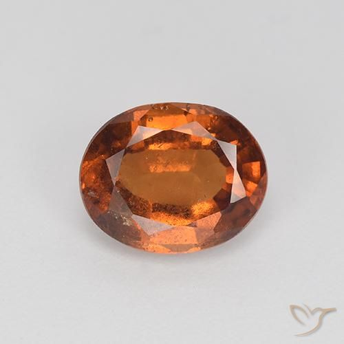 Grenat Hessonite Marron chaud naturelle Coupe ovale, 2.20 ct, VS-SI