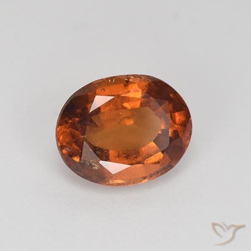 Grenat Hessonite Marron chaud naturelle Coupe ovale, 2.20 ct, VS-SI