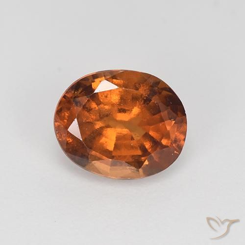 1.86ct Naturel Brun moyen Grenat Hessonite, ovale, VS-SI