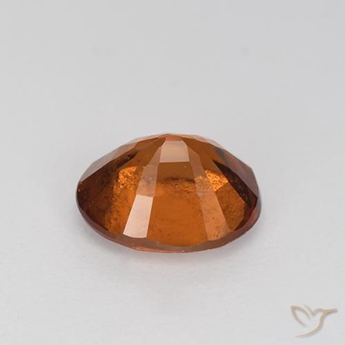 Grenat Hessonite Brun moyen naturelle ovale, 1.86 ct, VS-SI