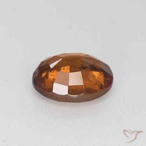 Grenat Hessonite Brun orangé naturelle ovale, 2.00 ct, VS-SI