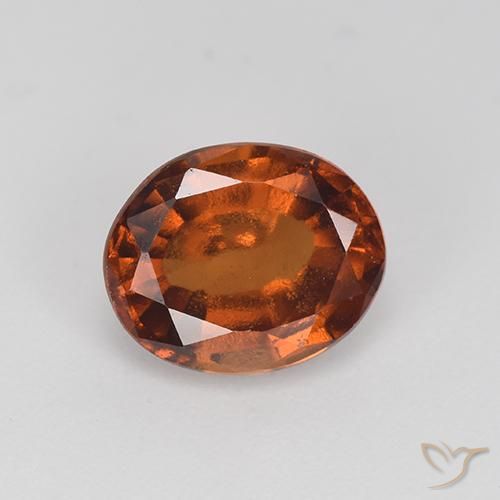 2.55ct Naturel Brun moyen Grenat Hessonite, ovale, VS-SI