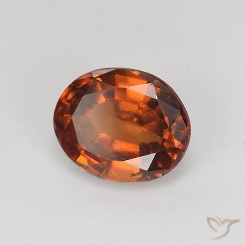 Grenat Hessonite Brun moyen naturelle ovale, 2.55 ct, VS-SI
