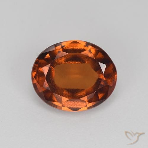 2.12ct Naturel Marron chaud Grenat Hessonite, ovale, VS