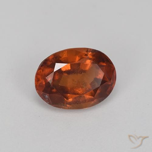 Grenat Hessonite Brun pain d'épices naturelle ovale, 1.92 ct, VS-SI