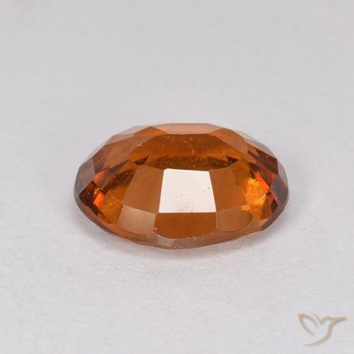 Grenat Hessonite Orange foncé naturelle ovale, 1.94 ct, VS-SI