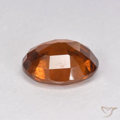 Grenat Hessonite Ambre orange naturelle ovale, 2.46 ct, VS-SI