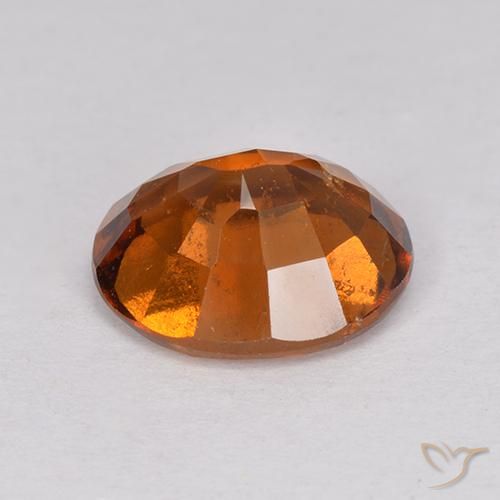 Grenat Hessonite Ambre orange naturelle ovale, 2.56 ct, VS-SI