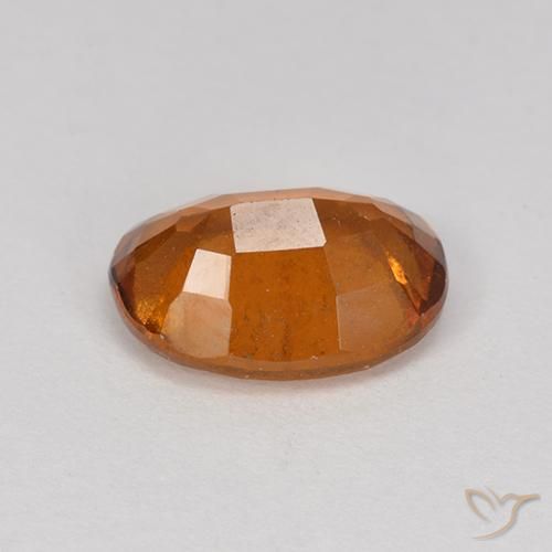 Grenat Hessonite Orange foncé naturelle ovale, 2.01 ct, VS
