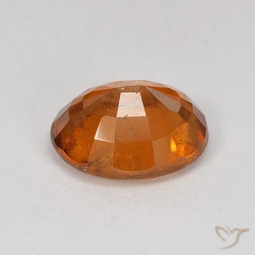 Grenat Hessonite Orange foncé naturelle ovale, 2.18 ct, VS-SI