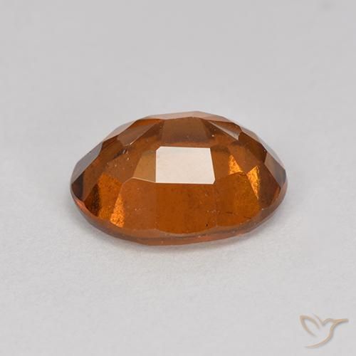 Grenat Hessonite Ambre orange naturelle ovale, 2.00 ct, VS