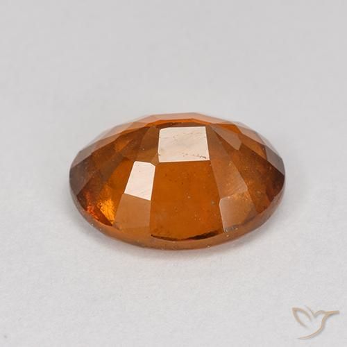 Grenat Hessonite Orange foncé naturelle ovale, 2.28 ct, VS