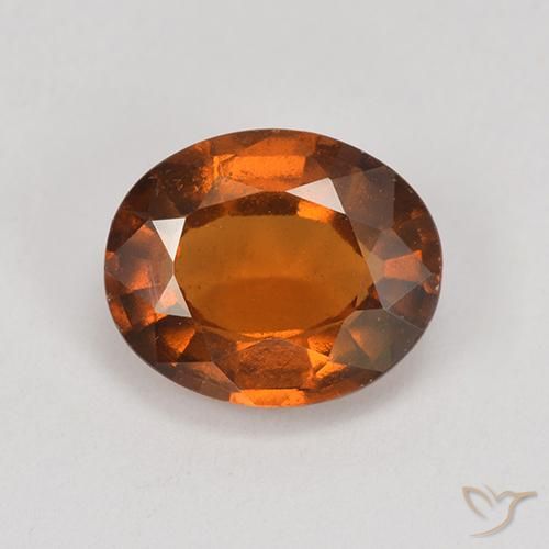 1.88ct Naturel Orange rougeâtre Grenat Hessonite, ovale, VS