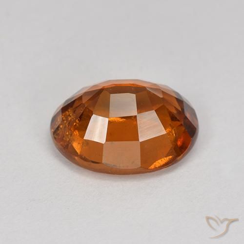 Grenat Hessonite Orange foncé naturelle ovale, 2.23 ct, VS-SI