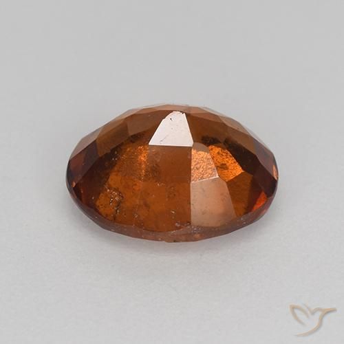 Grenat Hessonite Orange feu naturelle ovale, 1.87 ct, VS-SI